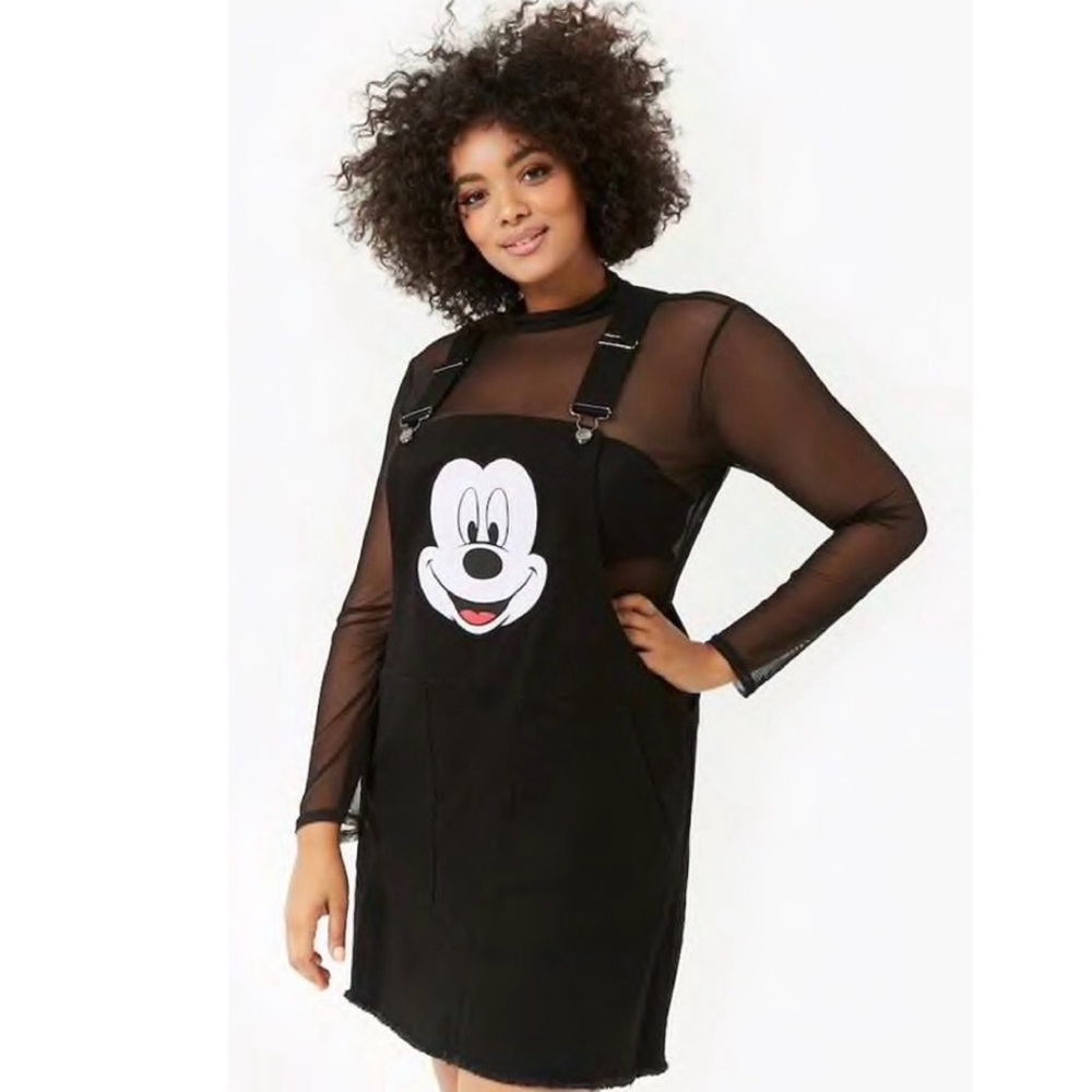 Forever 21 Black Mickey Mouse Dress